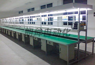 皮带装配流水线