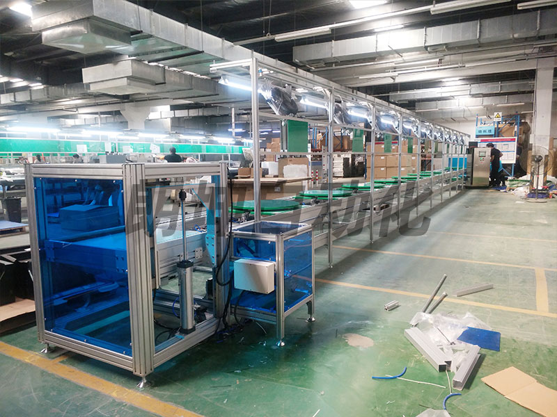 苏州宝鑫 新能源充电桩双层倍速链组装线