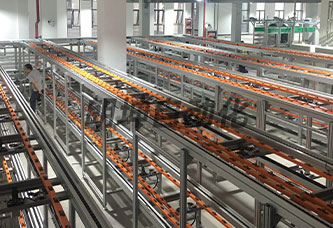 生产烘箱三层倍速链老化线