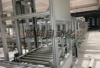 生产烘箱三层倍速链老化线