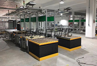 生产烘箱三层倍速链老化线